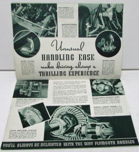 1938 Plymouth Dealer Sales Brochure Deluxe Models Greentone Original