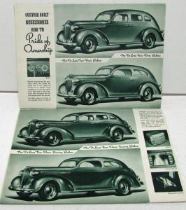 1938 Plymouth Dealer Sales Brochure Deluxe Models Greentone Original