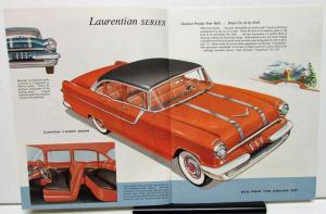 1955 Pontiac Canadian Sales Brochure Pathfinder Laurentian