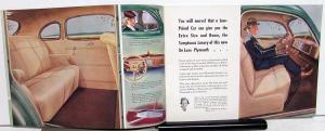 1939 Plymouth Dealer Color Sales Brochure De Luxe Models Features Options