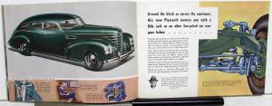 1939 Plymouth Dealer Color Sales Brochure De Luxe Models Features Options