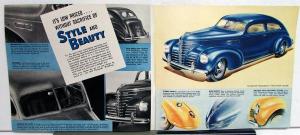 1939 Plymouth Dealer Color Sales Brochure Roadking Models Features & Value