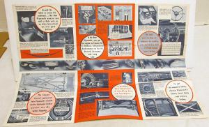 1939 Plymouth Dealer Sales Brochure Folder Roadking & De Luxe Models Features