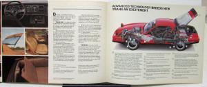 1982 Pontiac Firebird Trans Am S/E Canadian Sales Brochure