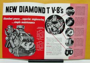 1960 1961 Diamond T Truck Model 738R 838R Sales Brochure & Specifications