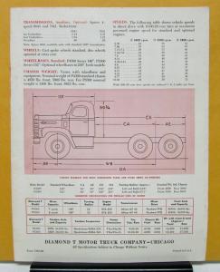 1962 Diamond T Truck Model P4360 P5360 Sales Folder and Specifications