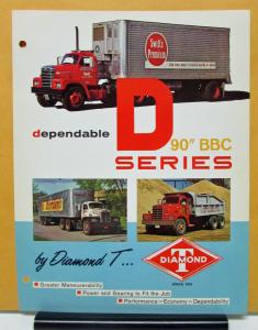 1962 1963 1964 Diamond T Truck Series D 90 Inch BBC Sales Brochure
