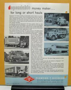1962 1963 1964 Diamond T Truck Series D 90 Inch BBC Sales Brochure