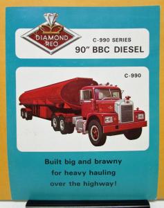 1967 Diamond Reo Truck C-990 Series 90 Inch BBC Diesel Sales Brochure