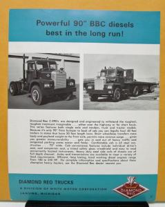 1967 Diamond Reo Truck C-990 Series 90 Inch BBC Diesel Sales Brochure