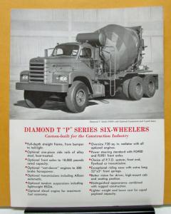 1964 Diamond T Truck Model P4360 P5360 Sales Folder and Specifications