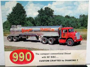 1964 Diamond T Truck Model 990 Compact Conventional Diesel Sales Brochure