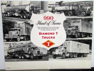 1964 Diamond T Truck Model 990 Compact Conventional Diesel Sales Brochure