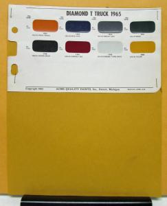 1965 Diamond T Truck Paint Chips By Acme