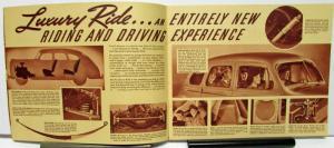 1940 Plymouth Dealer Sales Brochure De Luxe Models Coupe Sedan Original