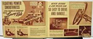 1940 Plymouth Dealer Sales Brochure De Luxe Models Coupe Sedan Original