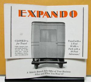 1915 1916 1917 1918 1919 1920 1921 1922 1923 1924 1925 Expando Sales Brochure