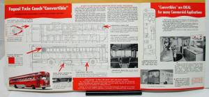 1952 Fageol Vans Twin Coach Convertible Sales Brochure