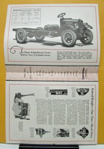 1927 1928 Federal Knight Truck Model One Ton Bevel Drive Sales Brochure