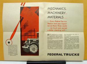 1927 1928 1929 1930 1931 1932 Federal Truck Minute Men Mailer With Envelope