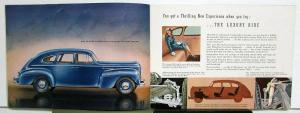 1940 Plymouth Dealer Color Sales Brochure DeLuxe Models & Woody Station Wagon