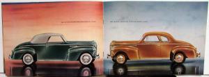 1940 Plymouth Dealer Color Sales Brochure DeLuxe Models & Woody Station Wagon