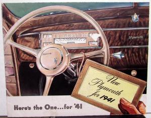 1941 Plymouth Dealer Color Sales Brochure Here