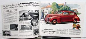 1941 Plymouth Dealer Color Sales Brochure Here