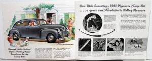 1941 Plymouth Dealer Color Sales Brochure Here