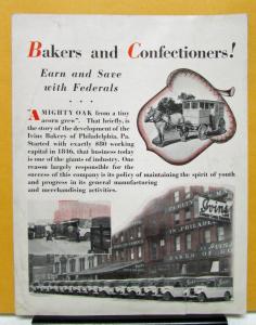 1928 1929 1930 Federal Truck Bakers and Confectioners Sales Folder