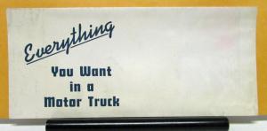 1940 Federal Truck Model 3/4 Ton Panel Everything You Want Mailer