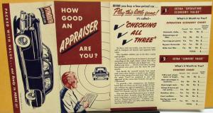 1950 Plymouth Dealer Sales Brochure How Good An Appraiser Are You