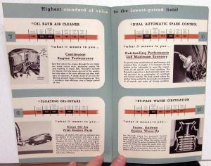 1951 Plymouth Dealer Sales Brochure Deluxe & Special DeLuxe Value Facts Features