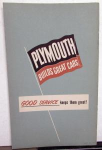 1951 Plymouth Dealer Sales Brochure Deluxe & Special DeLuxe Value Facts Features