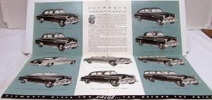 1952 Plymouth Dealer Sales Brochure Folder Power Flow Engine Original