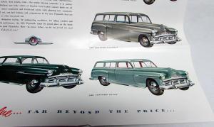 1952 Plymouth Dealer Color Sales Brochure Folder Cranbrook Cambridge Concord