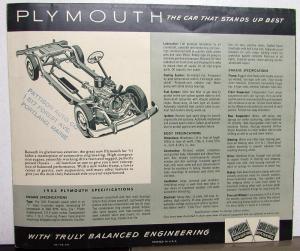 1953 Plymouth Dealer Sales Brochure Folder Greentone Cranbrook Cambridge