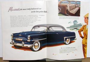 1953 Plymouth Dealer Color Sale Brochure Folder Cranbrook Cambridge Large Poster