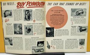 1954 Plymouth Dealer Sales Brochure Hidden Values Full Line Features Options