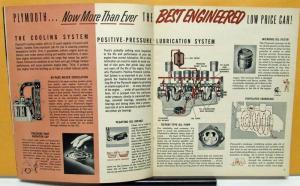 1954 Plymouth Dealer Sales Brochure Hidden Values Full Line Features Options