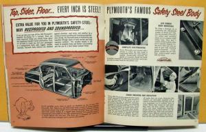 1954 Plymouth Dealer Sales Brochure Hidden Values Full Line Features Options