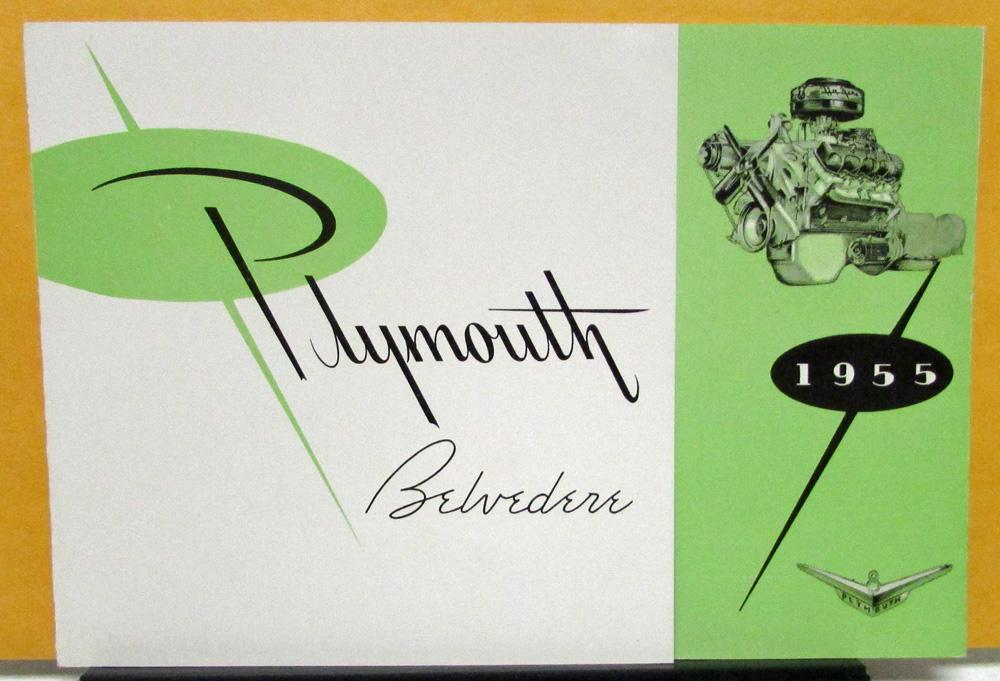 1955 Plymouth Foreign Dealer Sales Brochure Belvedere Spanish Text Rare