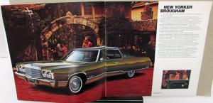 1974 Chrysler New Yorker Newport Town & Country Color Sales Brochure Original