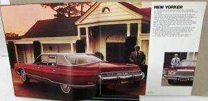 1974 Chrysler New Yorker Newport Town & Country Color Sales Brochure Original