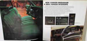 1974 Chrysler New Yorker Newport Town & Country Color Sales Brochure Original