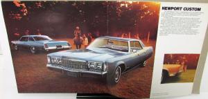 1974 Chrysler New Yorker Newport Town & Country Color Sales Brochure Original