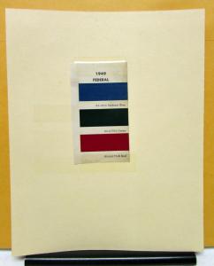 1949 Federal Truck Paint Chips