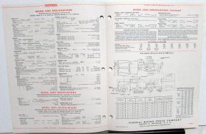 1951 Federal Truck Model 3401 3402 3404 Sales Brochure & Specifications