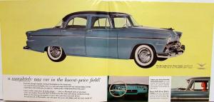1955 Plymouth Dealer Color Sales Brochure Folder Belvedere Savoy Plaza