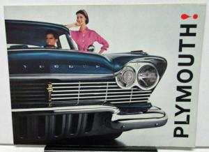 1957 Plymouth Belvedere Plaza Savoy Suburban Sales Brochure Folder Original